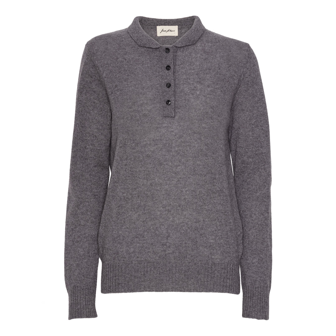 Cashmere Polo - Iron