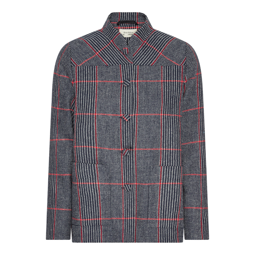 Margaret Jakke  - Checkered Navy/Red