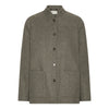 Margaret Jakke  - Olive pin stripe heavy wool