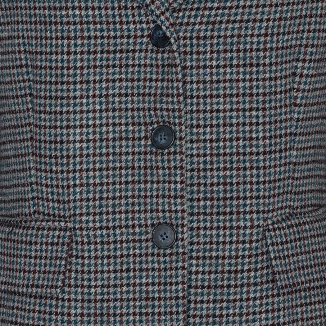 Harper Blazer - Multi Color Houndstooth
