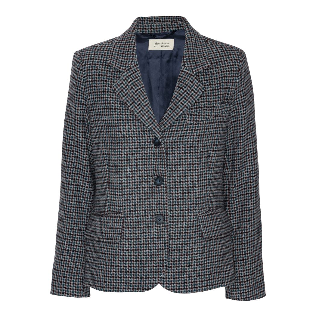 Harper Blazer - Multi Color Houndstooth