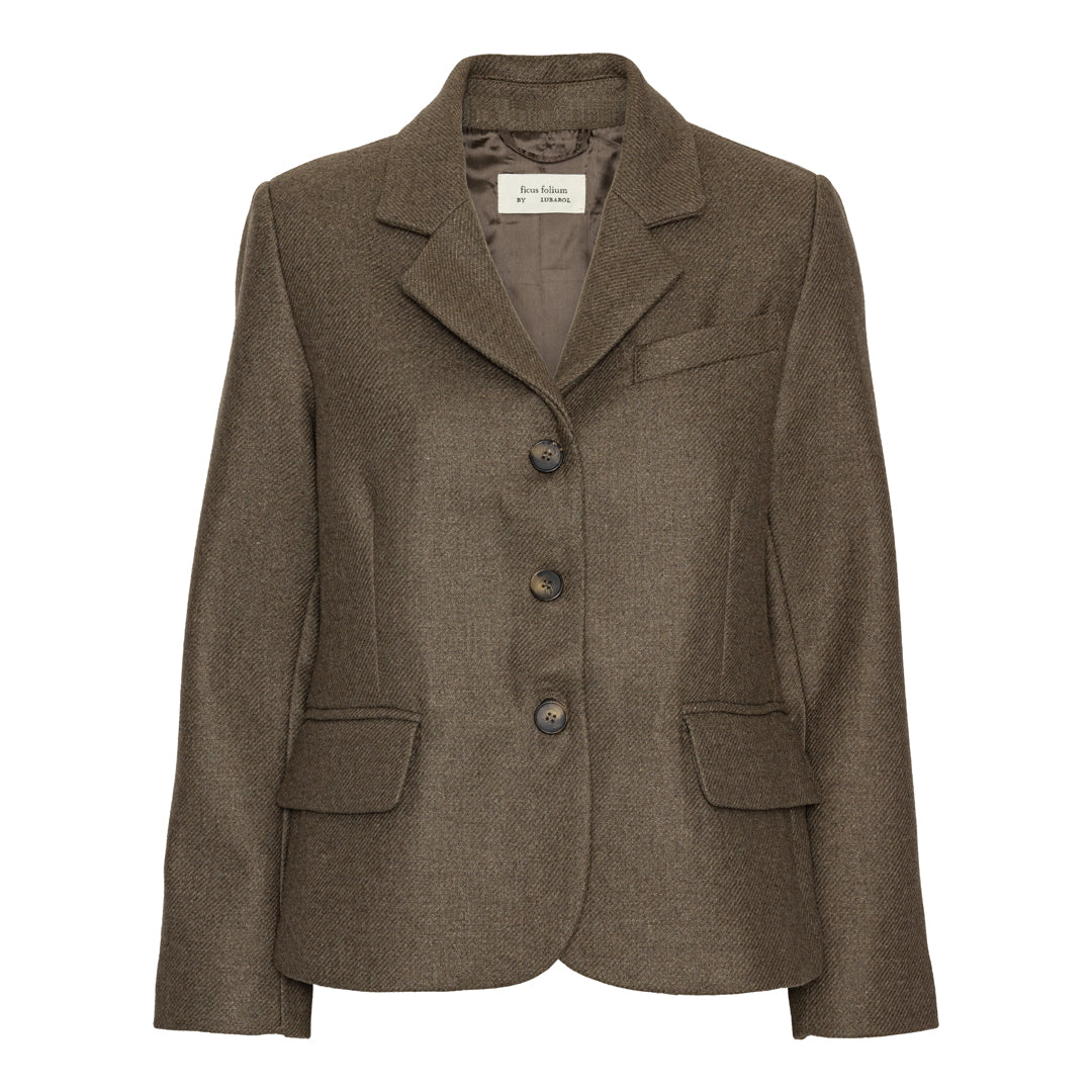 Harper Blazer - Olive Brown