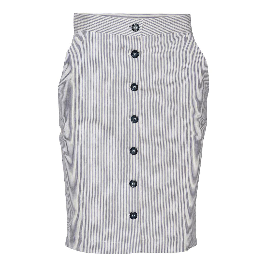 Lily Skirt - Blue stripes