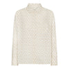 Sallie Shirt - Creme & Yellow Flower