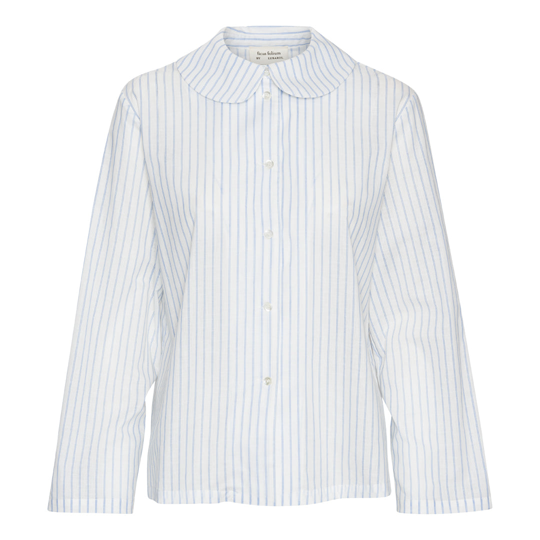 Sine Skjorte - Creme/Blue Stripes