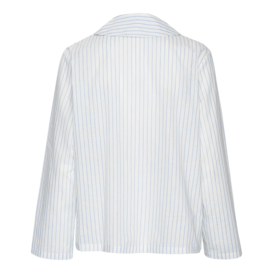 Sine Skjorte - Creme/Blue Stripes