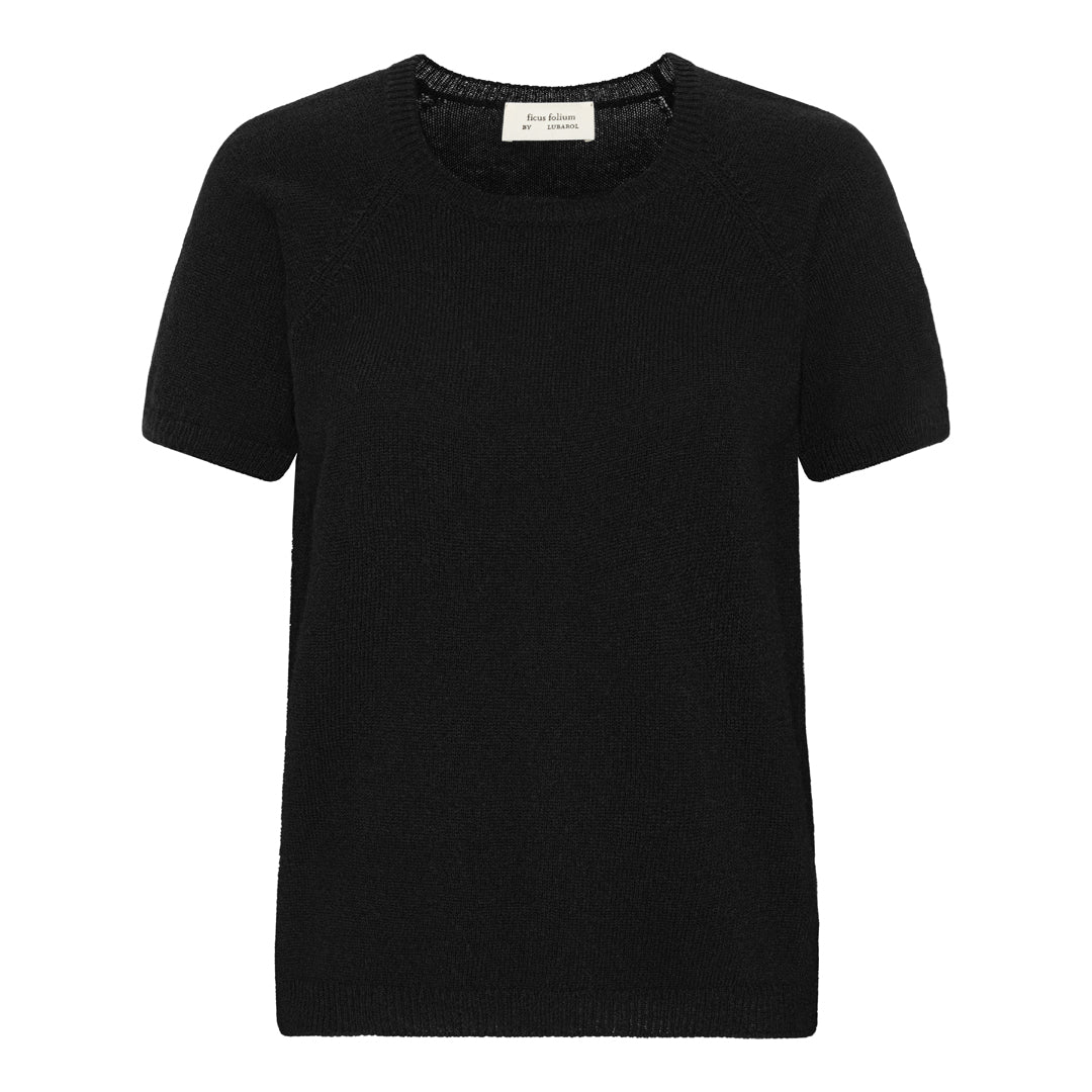 Uma Cashmere T-shirt - Black
