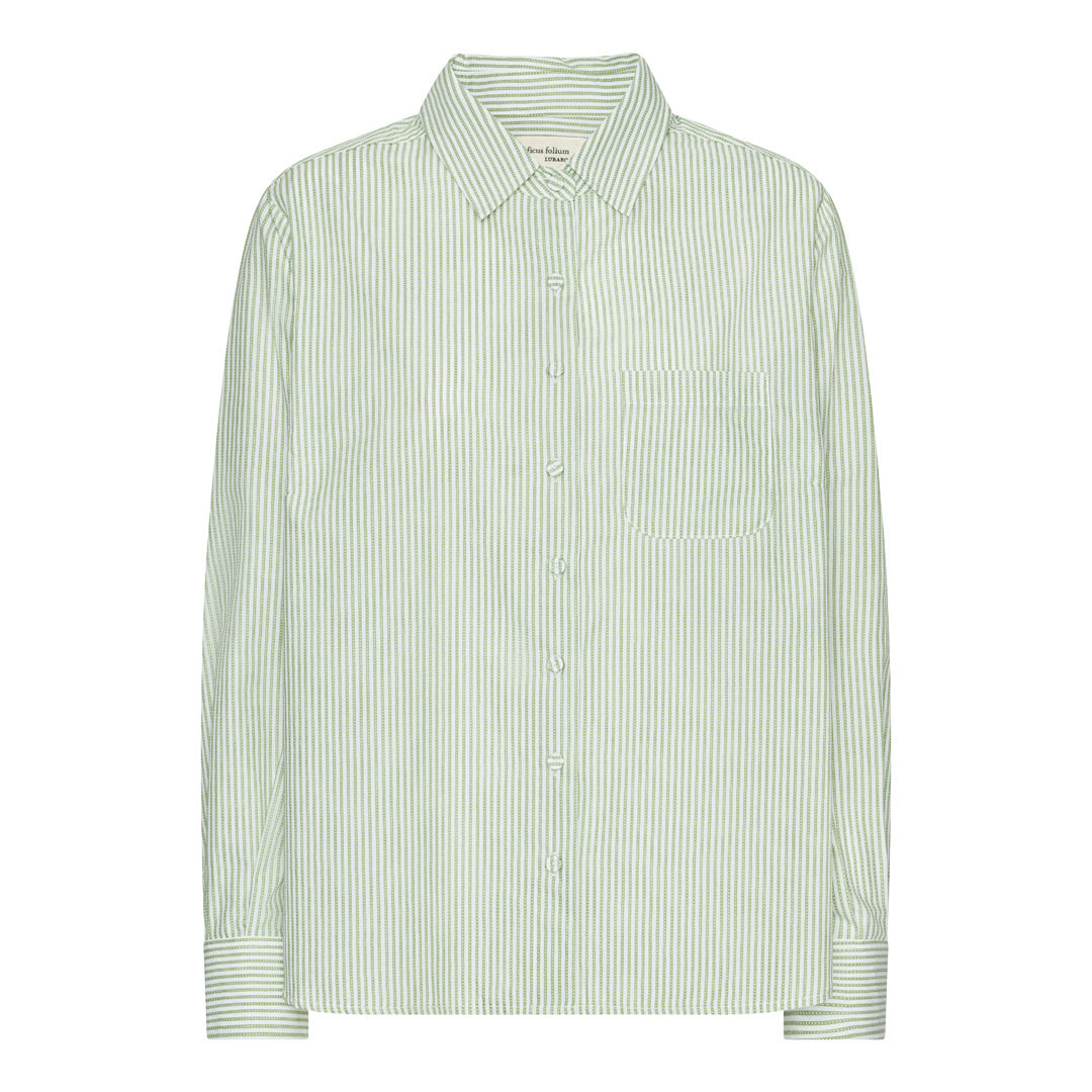 Sallie Shirt - Green Stripes
