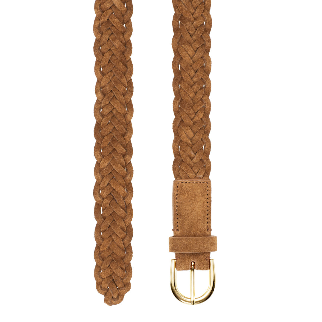 Flettet Ruskindsbælte - Mud