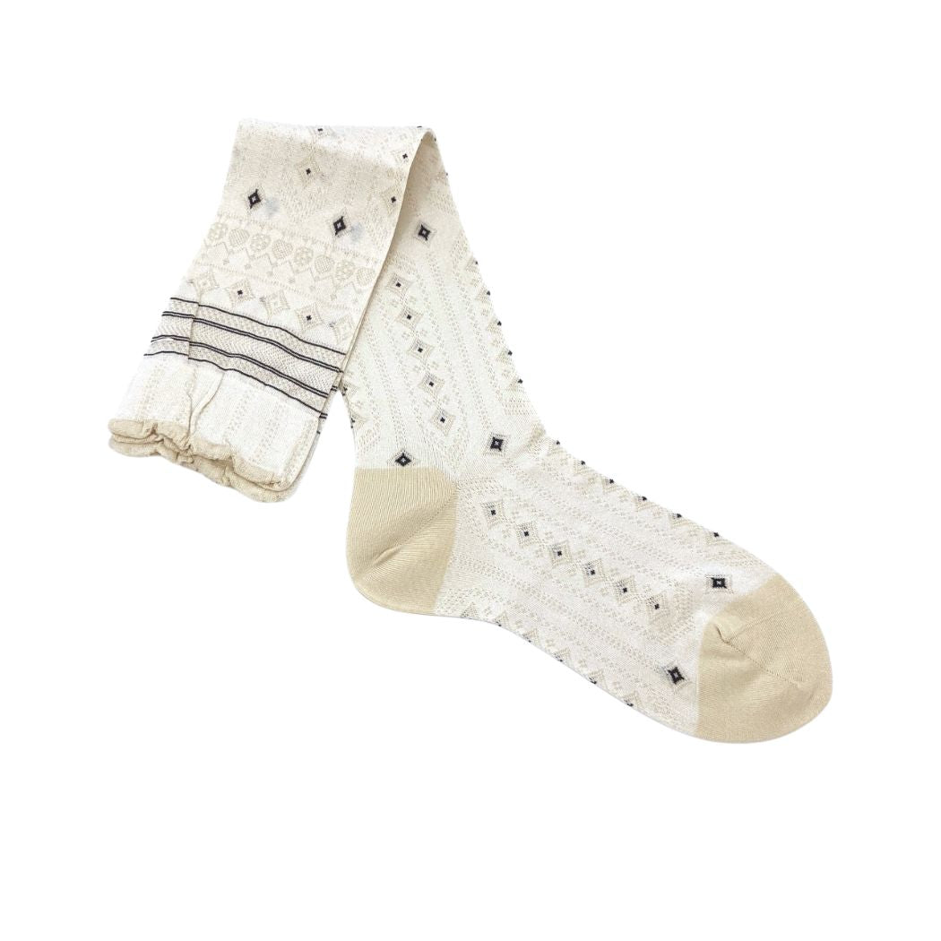 Hand in Hand - Høje Strømper - Ivory - Str. 36-40