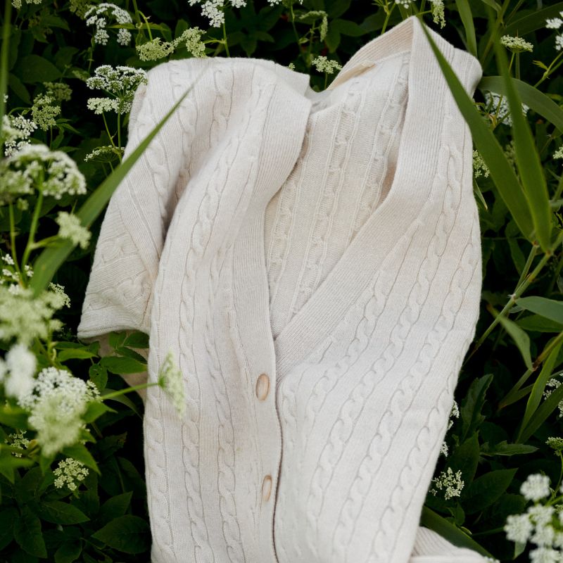 Kabel Cardigan - Crema