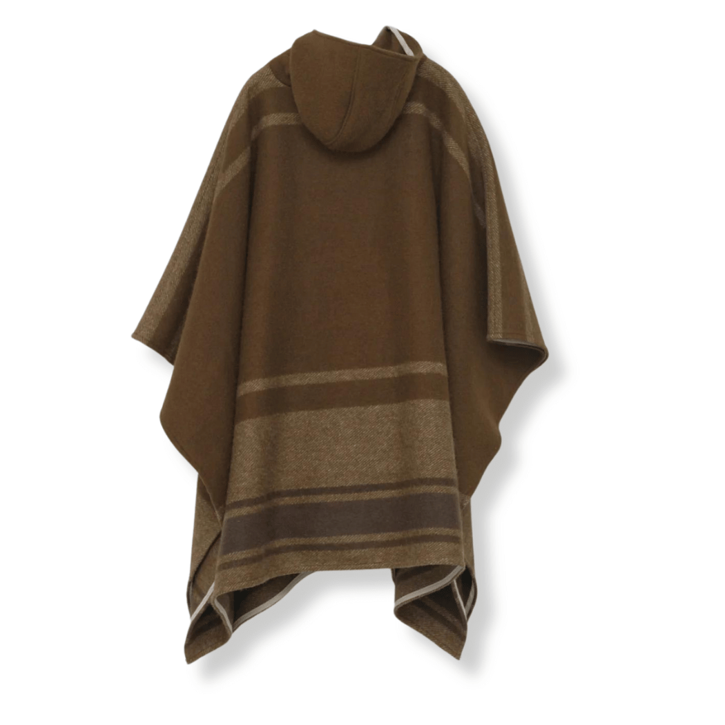 Klippan Boiled Wool Cape - Brown