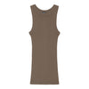 Americana Cotton Tank Top 7165 - high neck - Brownie