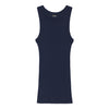 Americana Cotton Tank Top 7165 - high neck - Deep Blue