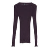 LS Wool Silk Long-Sleeved Blouse 7496 - Barolo