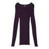 LS Wool Silk Rib Bluse 3446R - Barolo
