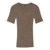 Roundneck T-Shirt 7159 - Ribbed Cotton - Brownie