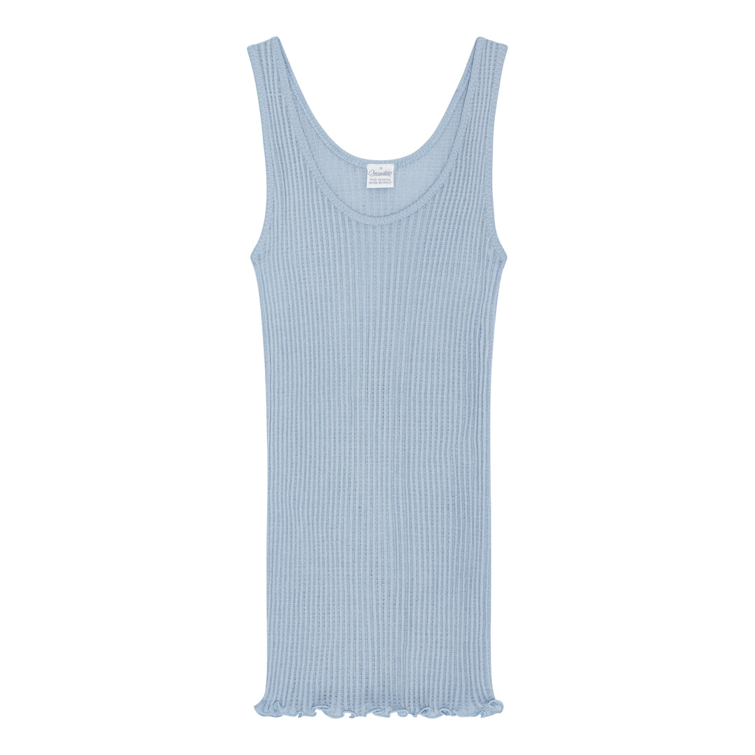 Tank Top Operatino 3112 - Cotton Lisle - Aqua