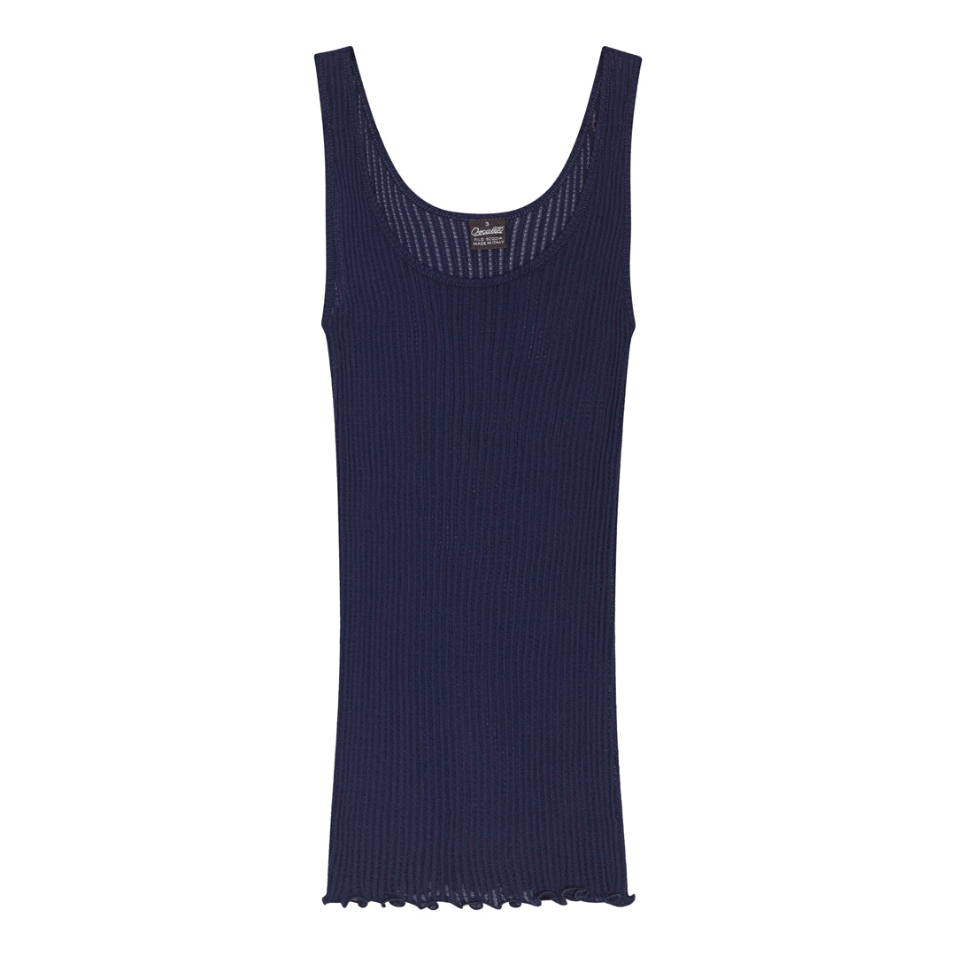 Tank Top Operatino 3112 - Cotton Lisle - Blue