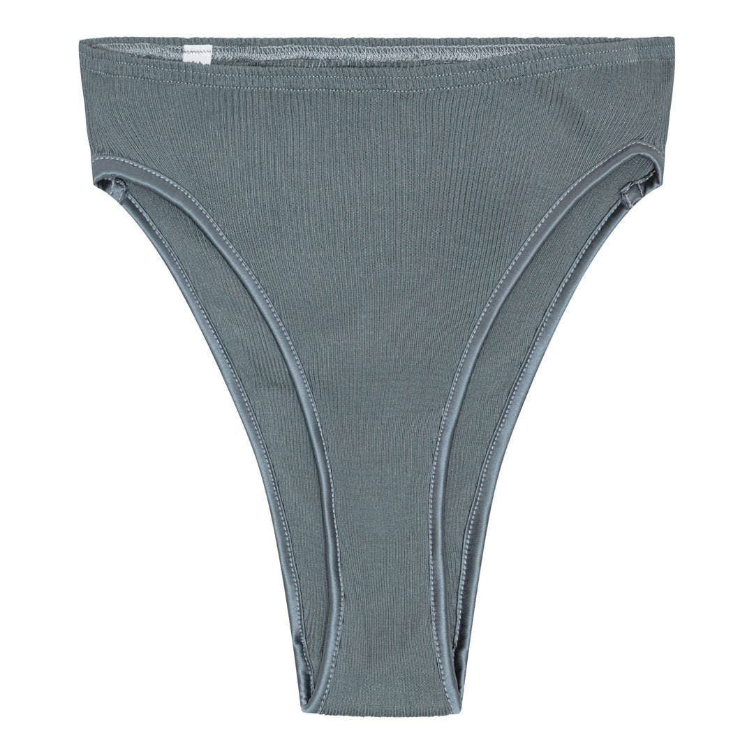 Panties Silk Rib 9451 - Dusty Blue