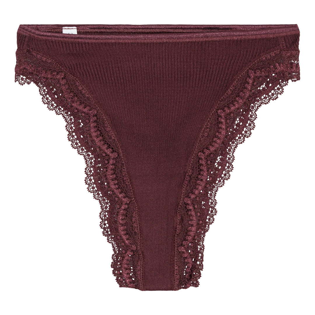 Briefs Silk Rib Leavers 9471 - Cherry