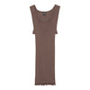 Wool Silk Rib Tank Top 3442R - Taupe