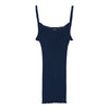 Wool Silk Rib Undertrøje 3440R - Navy