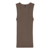 Ribbed Tank Top 7166 - Brownie