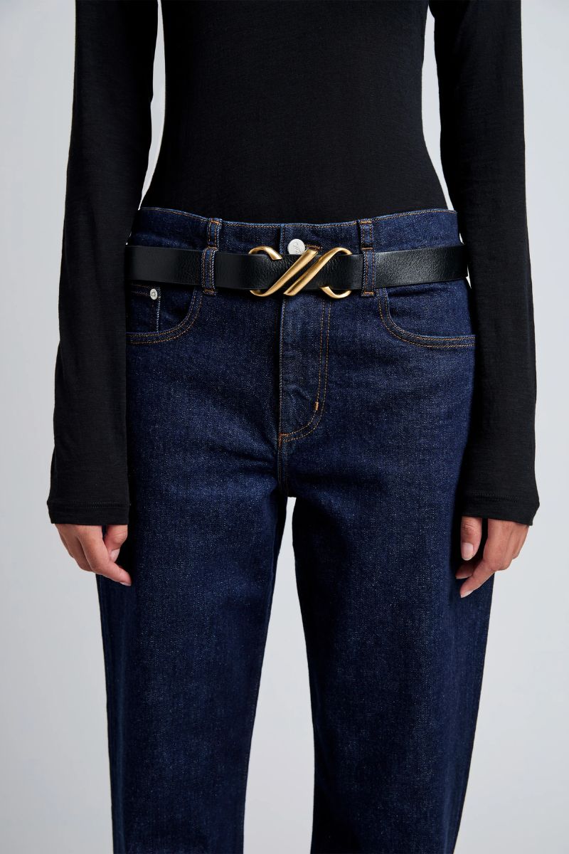 Monogram Belt In Shiny Calf - Black