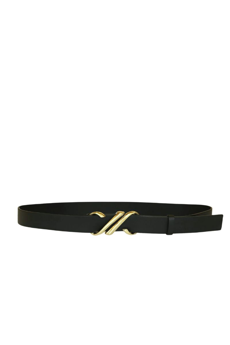 Monogram Belt In Shiny Calf - Black