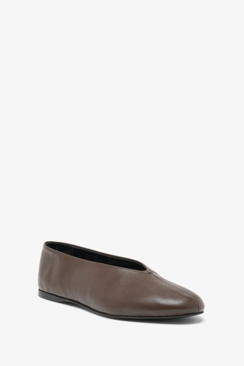 Tea Ballet Flats - Mahogany