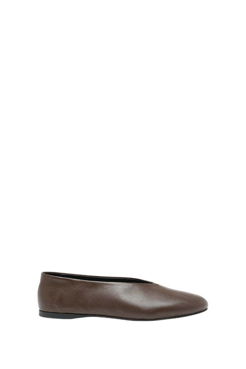 Tea Ballet Flats - Mahogany