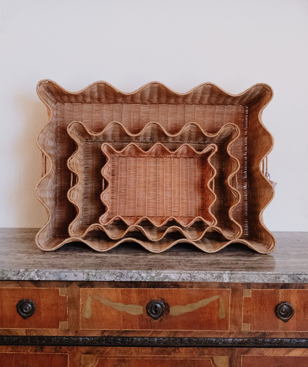 Large Rattan Tray 