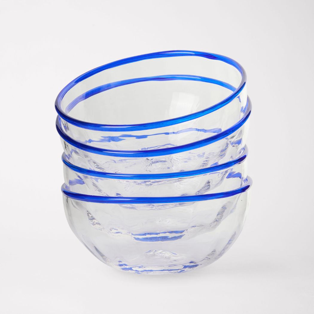 Peter Glass Bowl - Sapphire