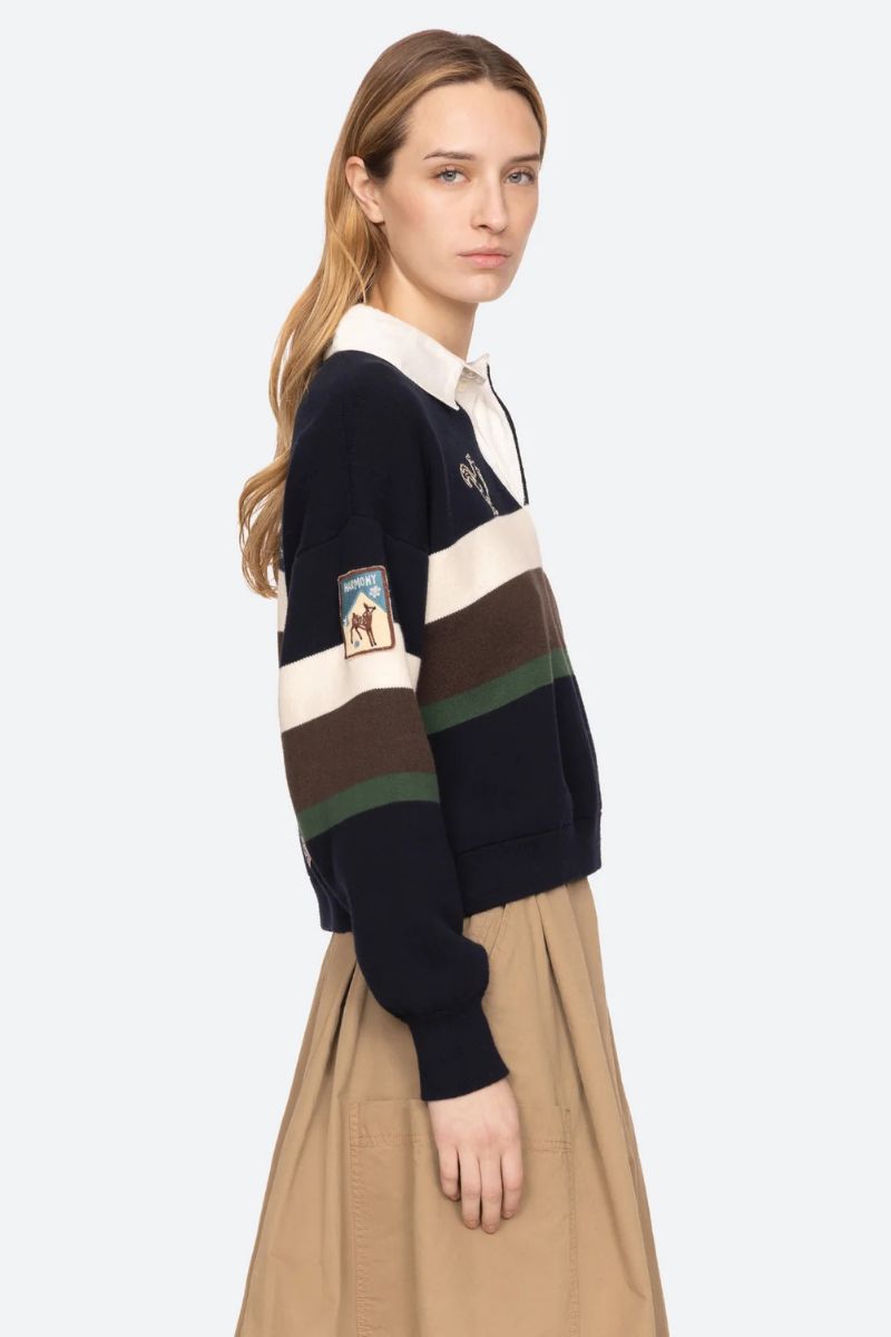 Arthur Varsity Knit Rugby Shirt - Multi