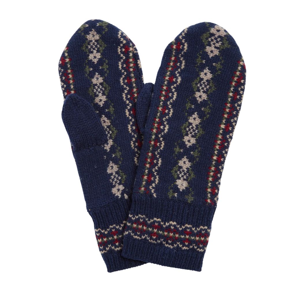 Fair Isle Knit Vanter - Navy
