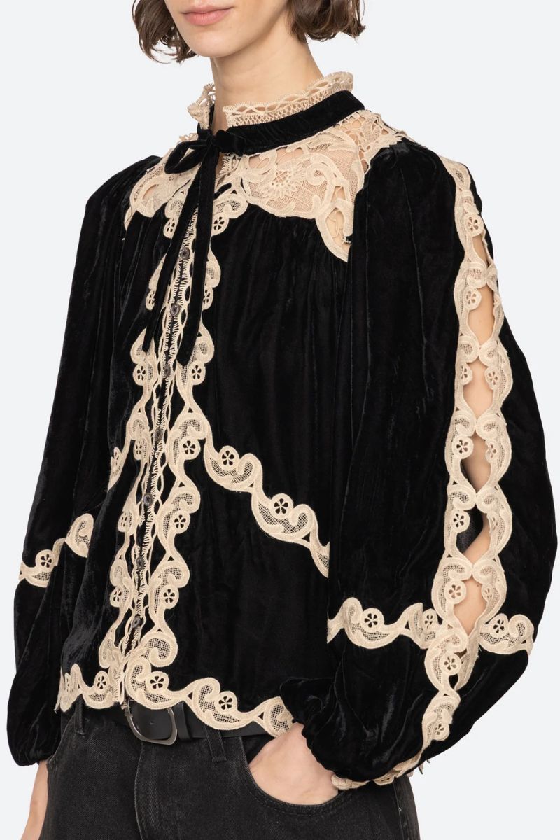 Medina Lace Top - Black