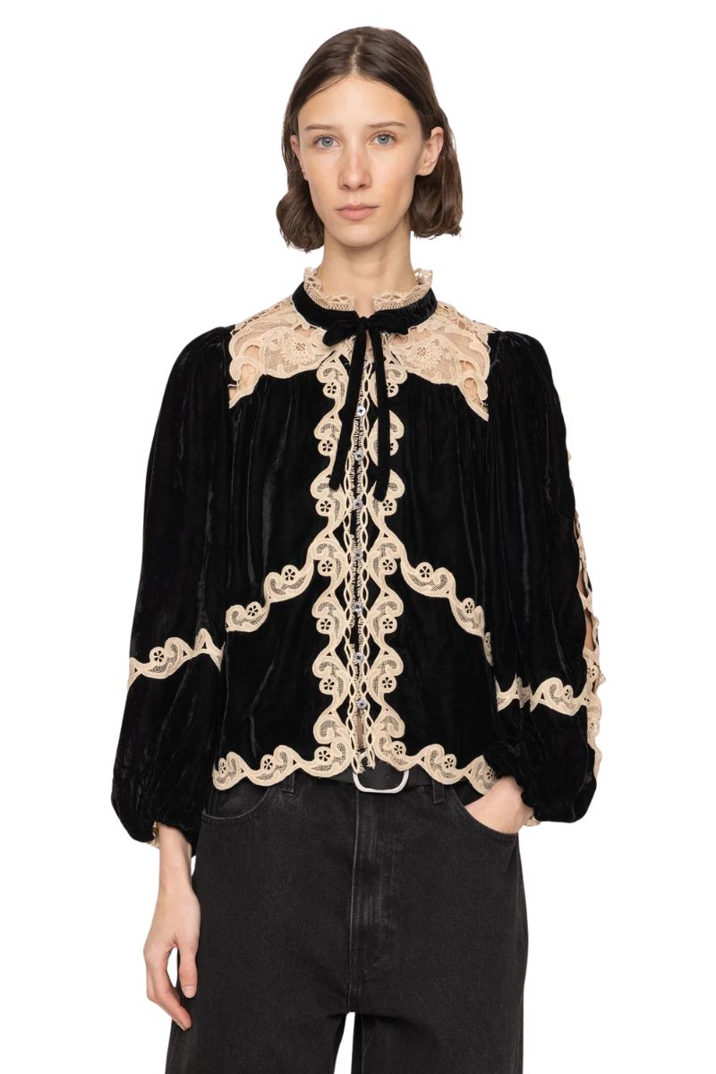 Medina Lace Top - Black