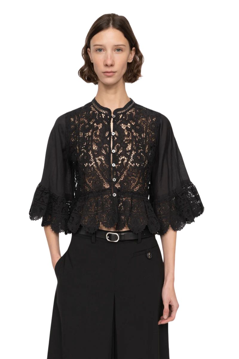Shanna Lace Top - Black