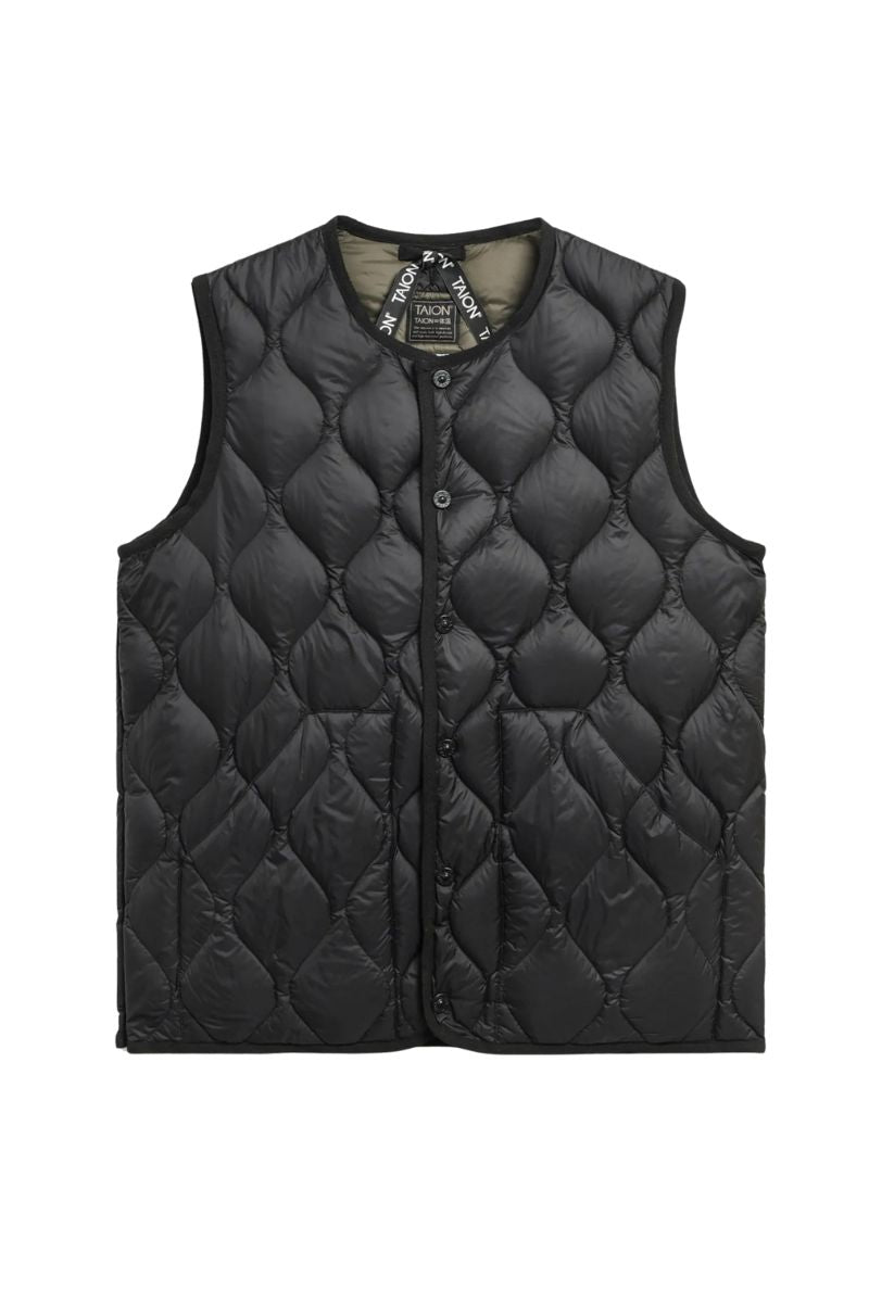 Military Crew Neck Dunvest - Black