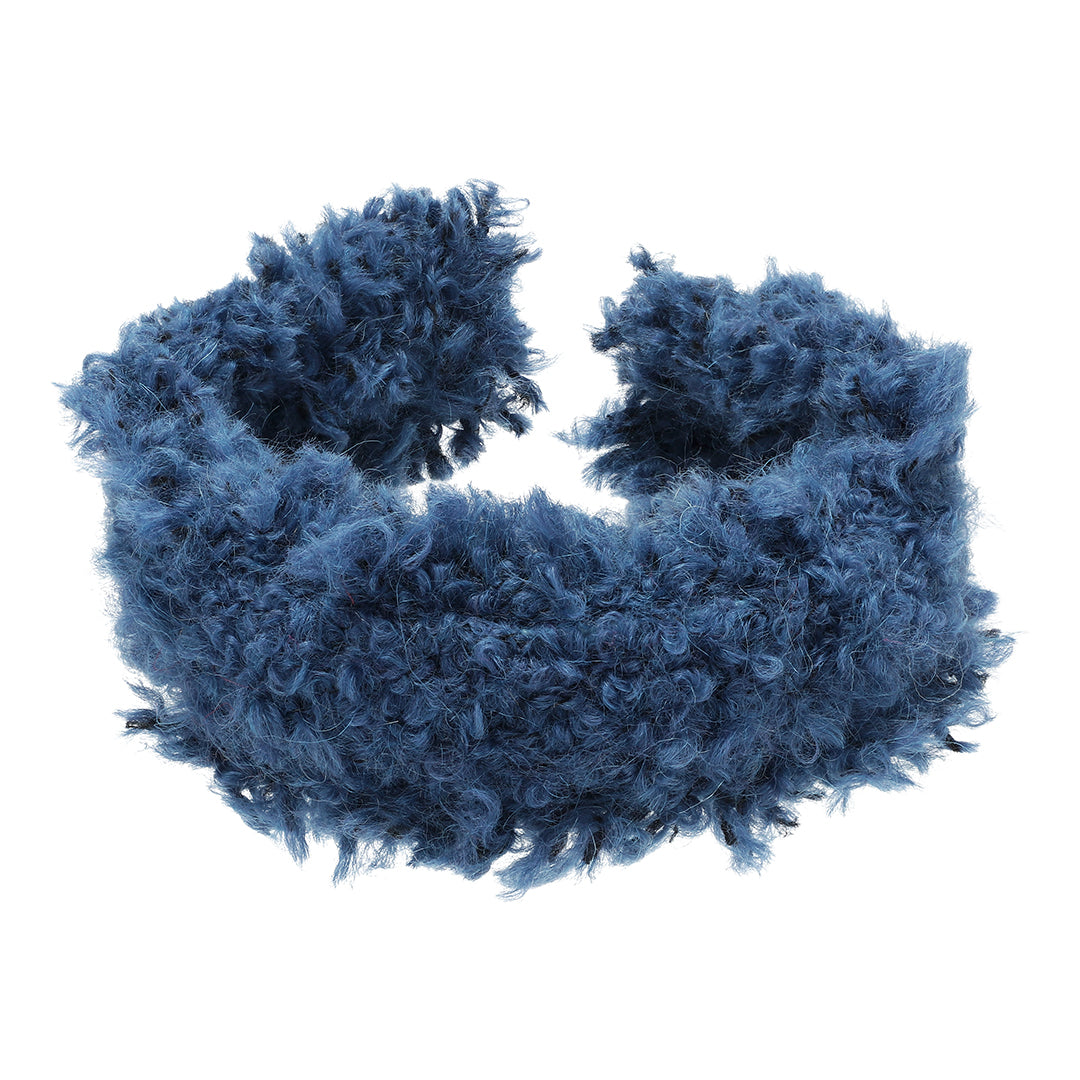 Bouclé Hairband - Blu Reale