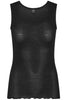 Wool Silk Rib Tank Top 3442 - Sort