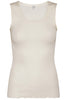 Wool Silk Rib Tank Top 3442 - Ivory