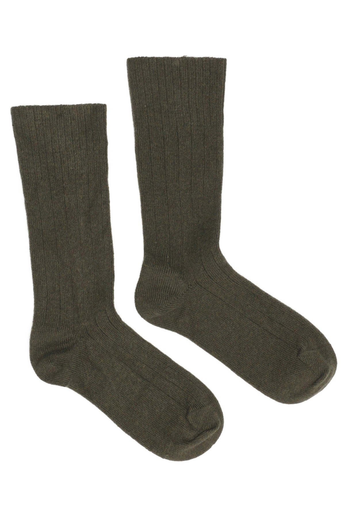 Ribbed Cashmere Socks - Forrest
