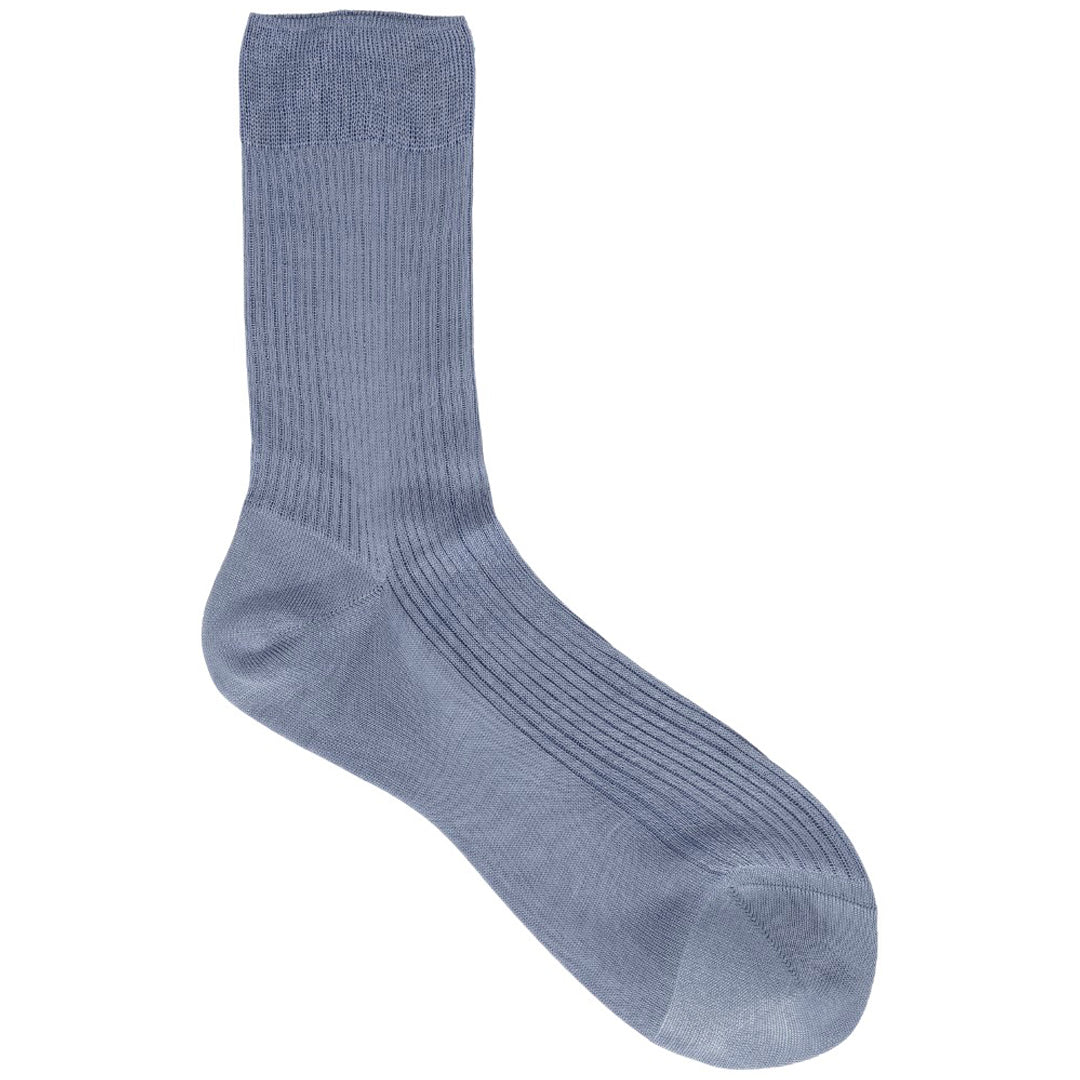 One Ribbed Socks - Acciaio