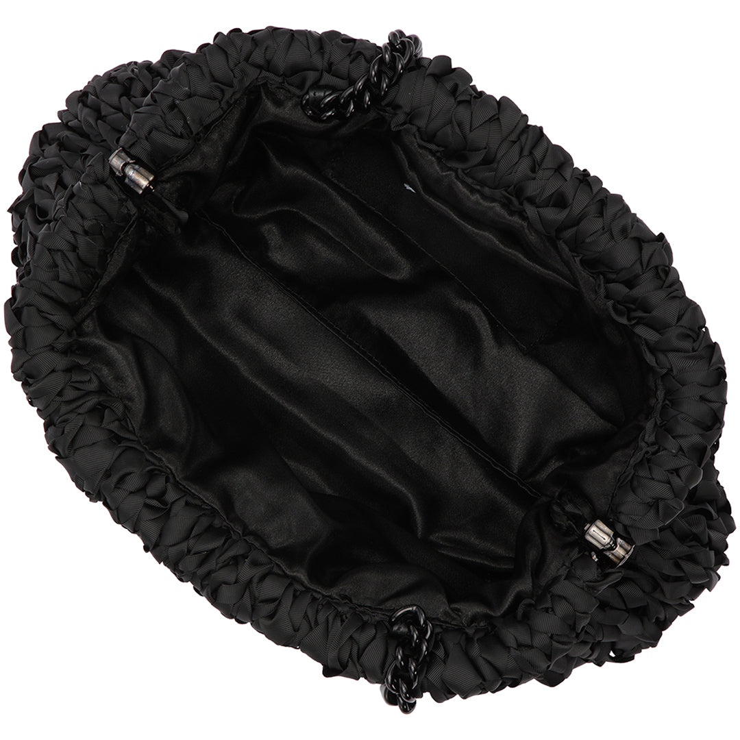 Tricot Game Shoulder Bag - Ribbon Black