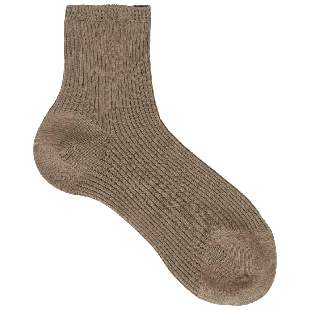 Organic Cotton High Ankle Socks - Grey