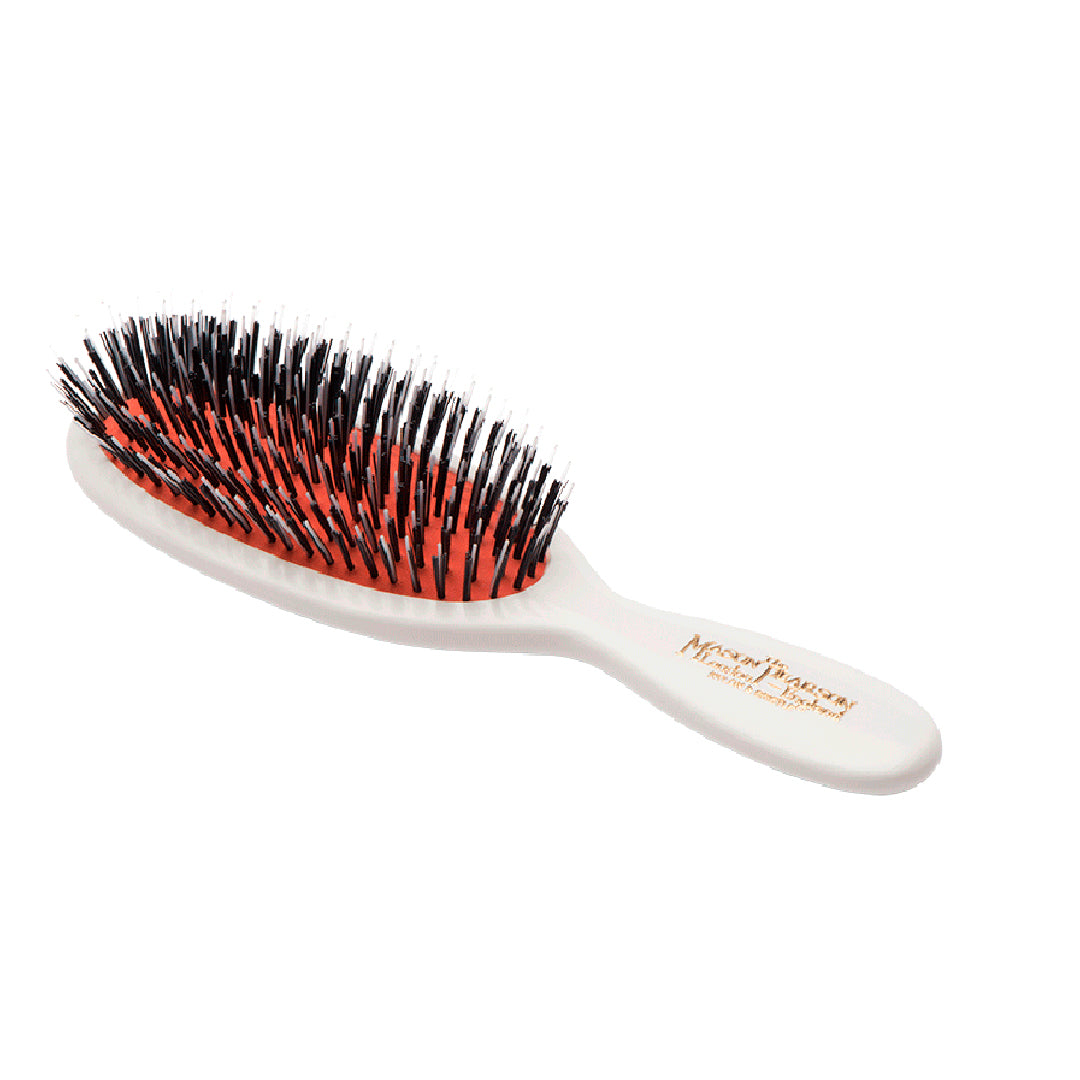 Pocket Bristle & Nylon Hairbrush - Ivory 