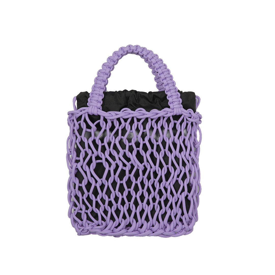 Small Jumbo Mesh Bag - Purple Reflective 