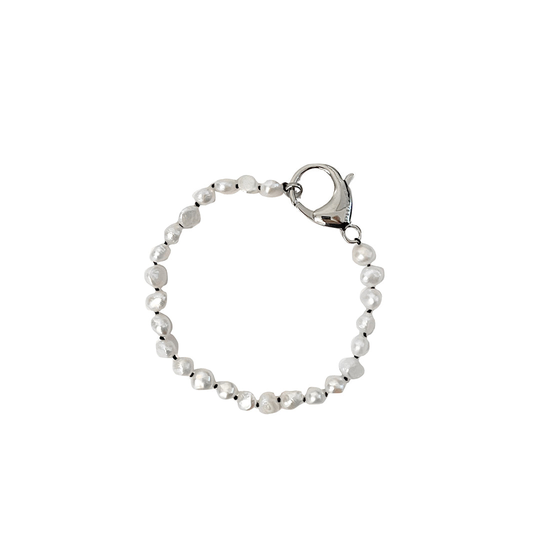 Super Fresh Pearl Anklet - Silver Pearl